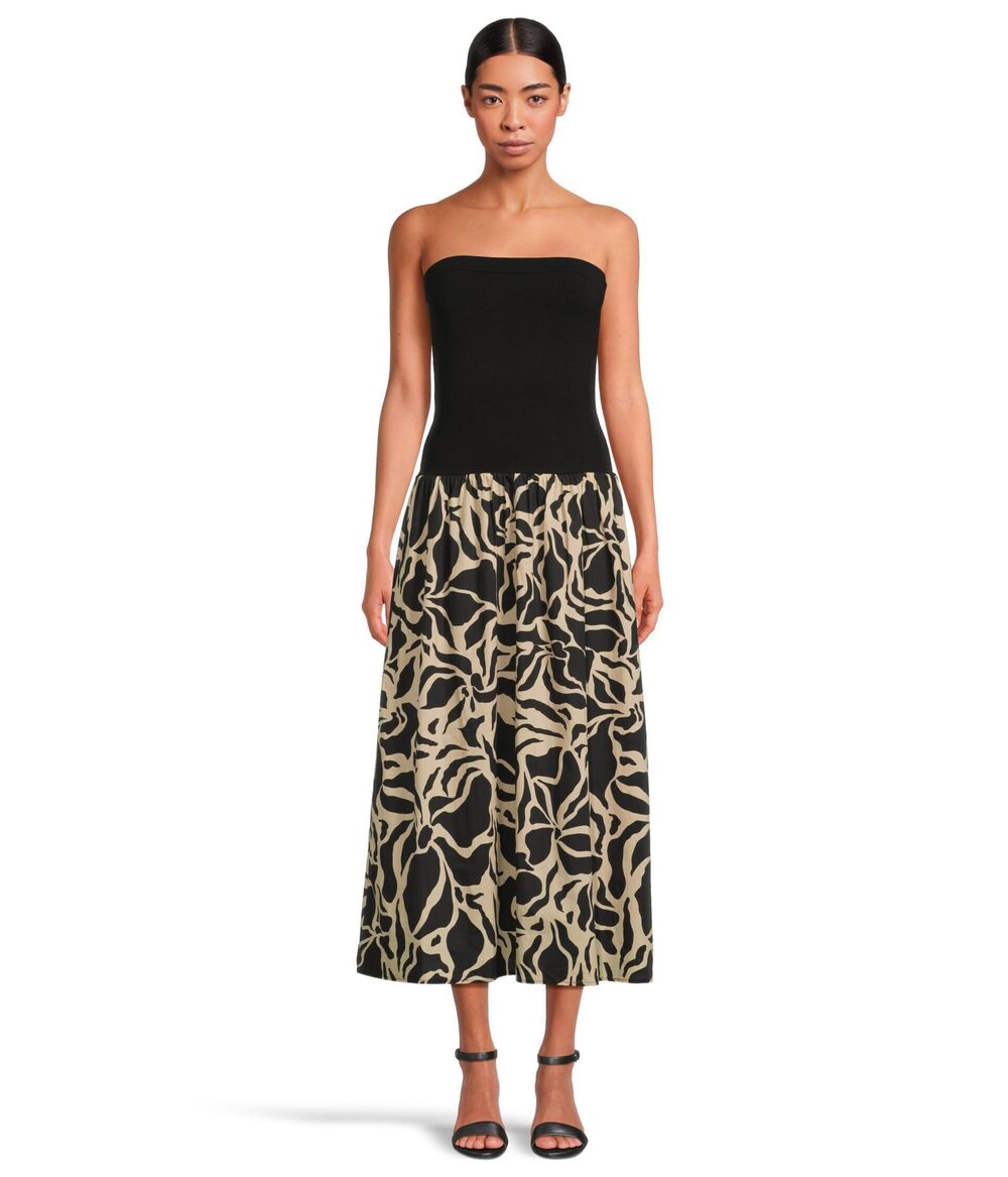 Sanctuary Women's Meet Me At Sea Midi Black W/Mirage Large